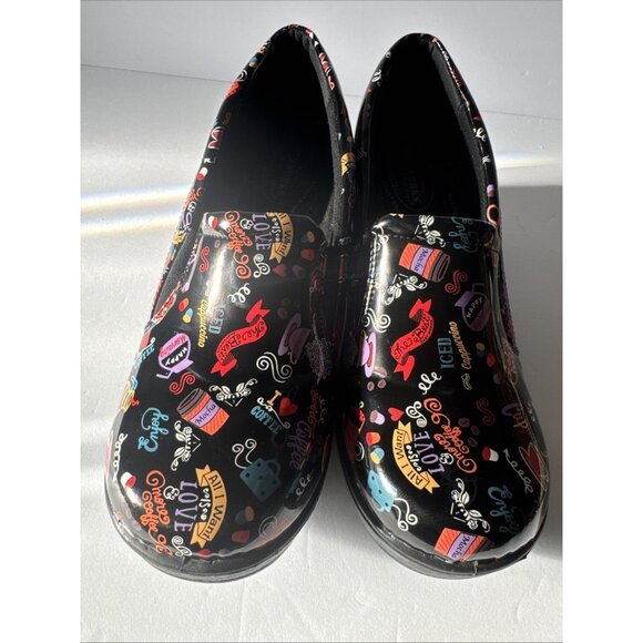 Women’s Easy Works Round Clogs Size 11 M Black Multicolor Mule Street - Picture 13 of 16
